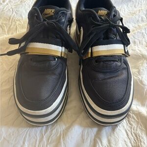 Nike Black and Gold Platform Sneakers women’s size 8